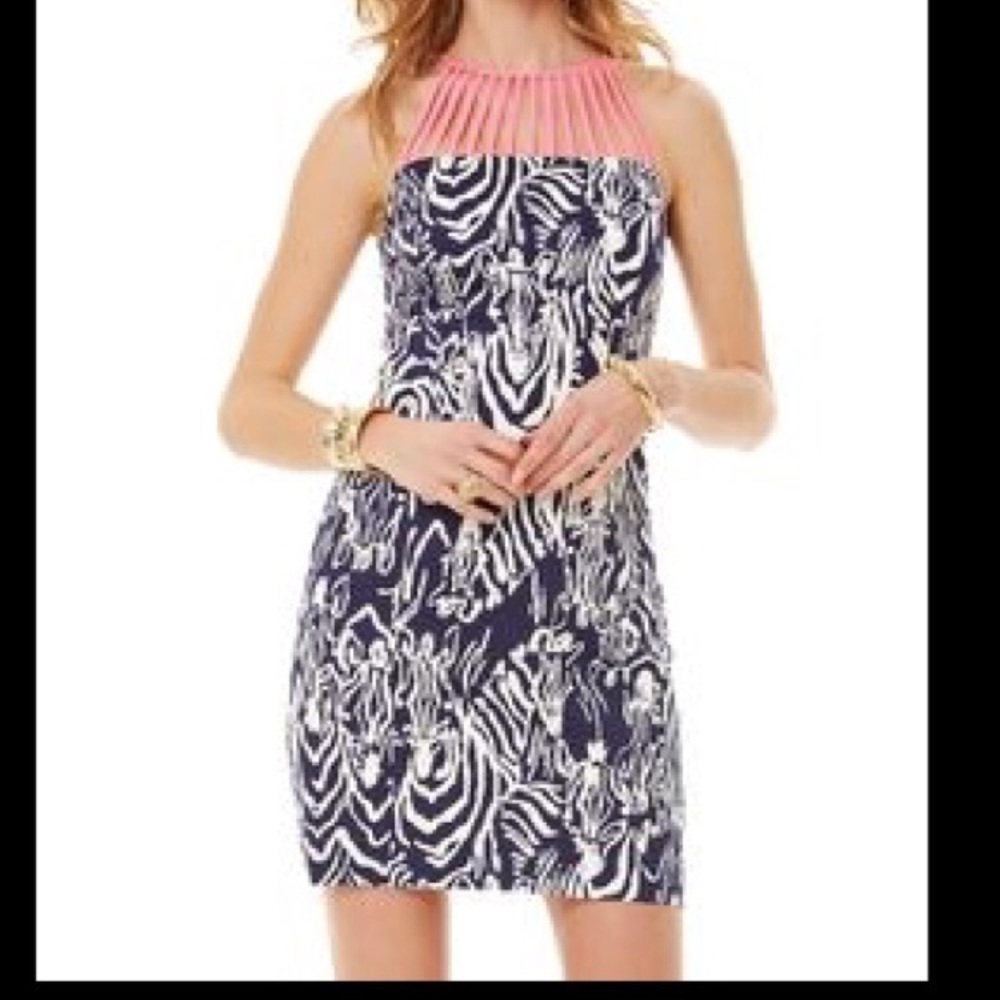 Lilly Pulitzer cage neck dress